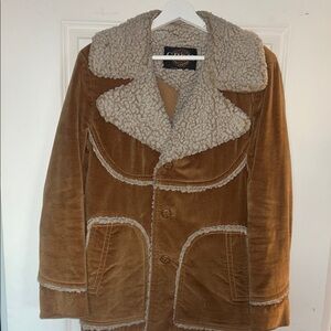 Grains Men's Brown Shearling Jacket